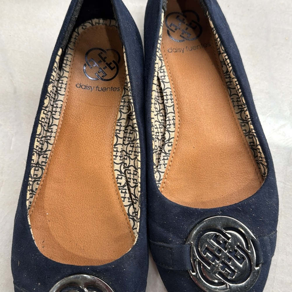 Daisy Fuentes Women’s Shoes Navy Ruby Ballet Flats Size 7M - Picture 5 of 6